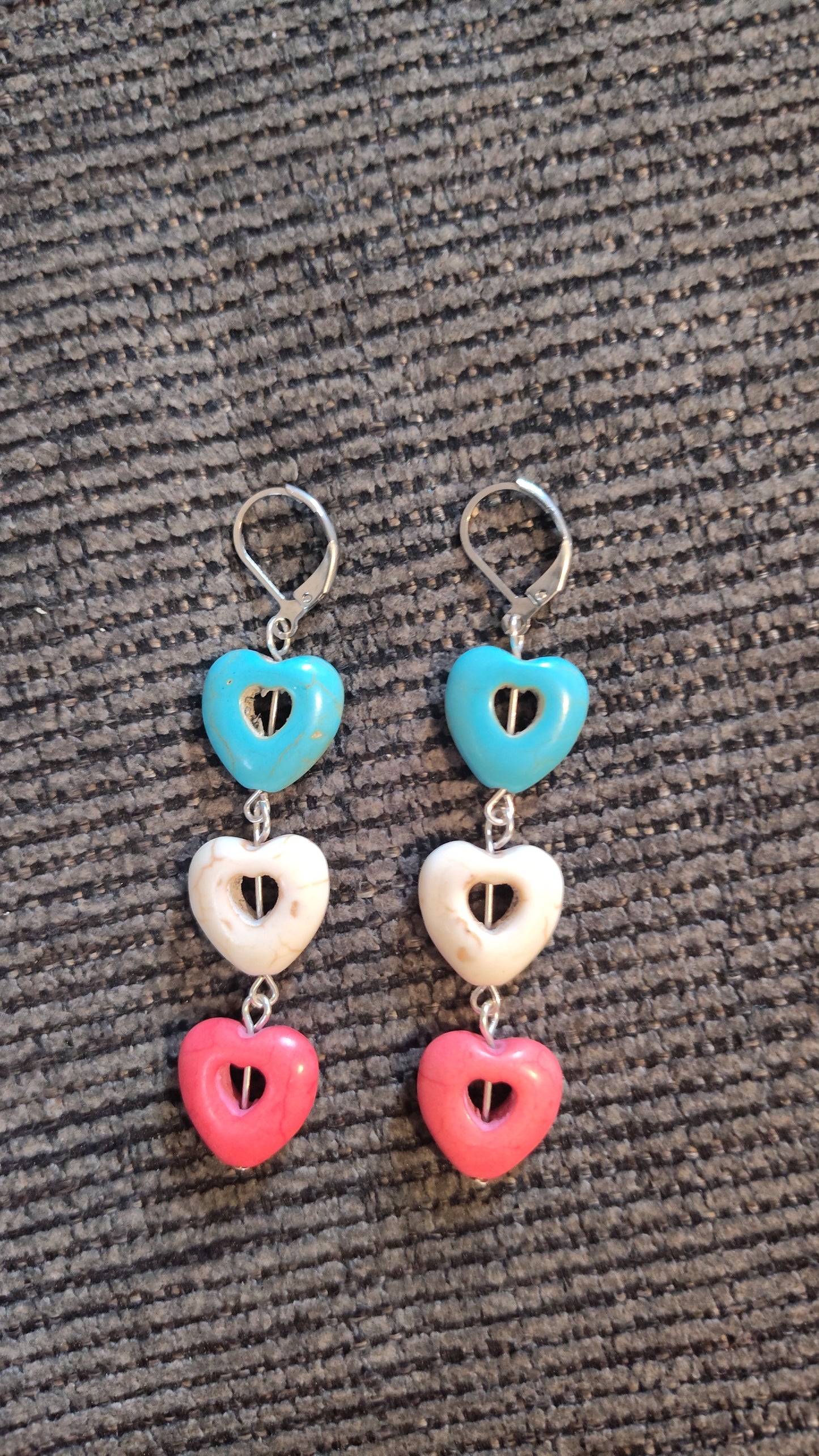 Pride Trans Flag Colored Dangle Earrings