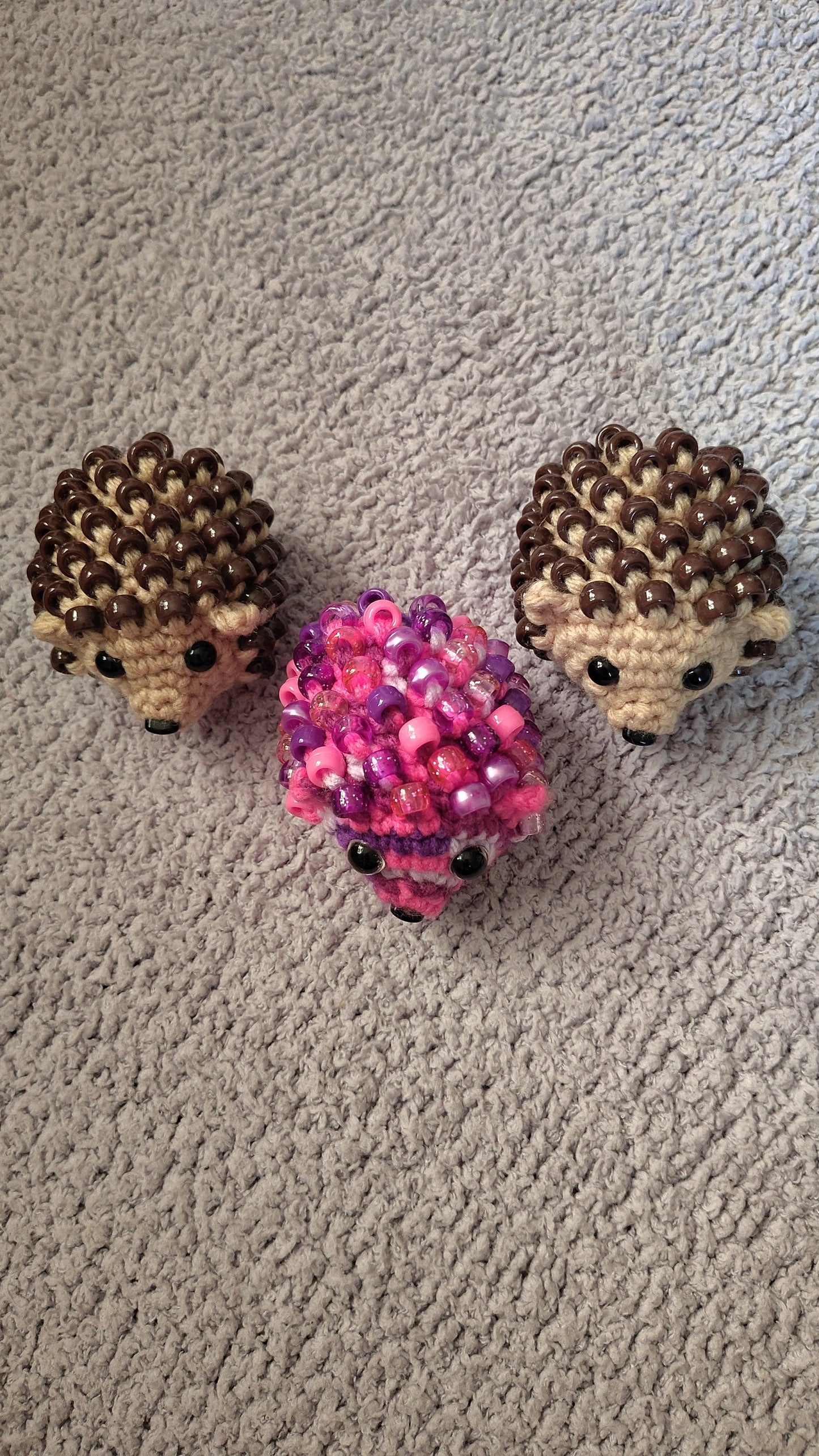Crocheted Fidget Hedgehog (brown)