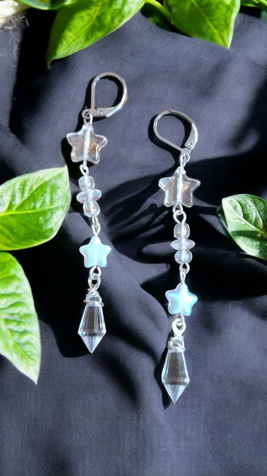 Star Long Dangle Earrings