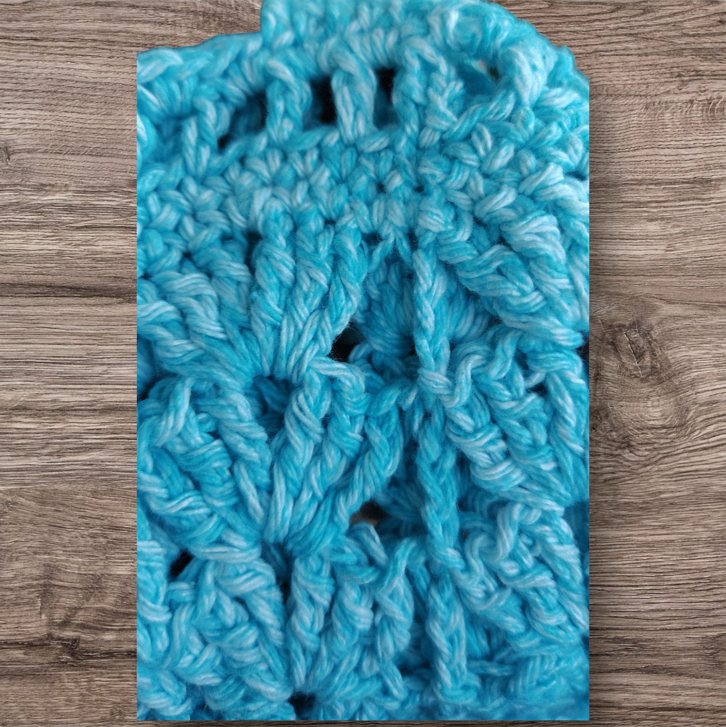 Crocheted Water Bottle Holder - Blue