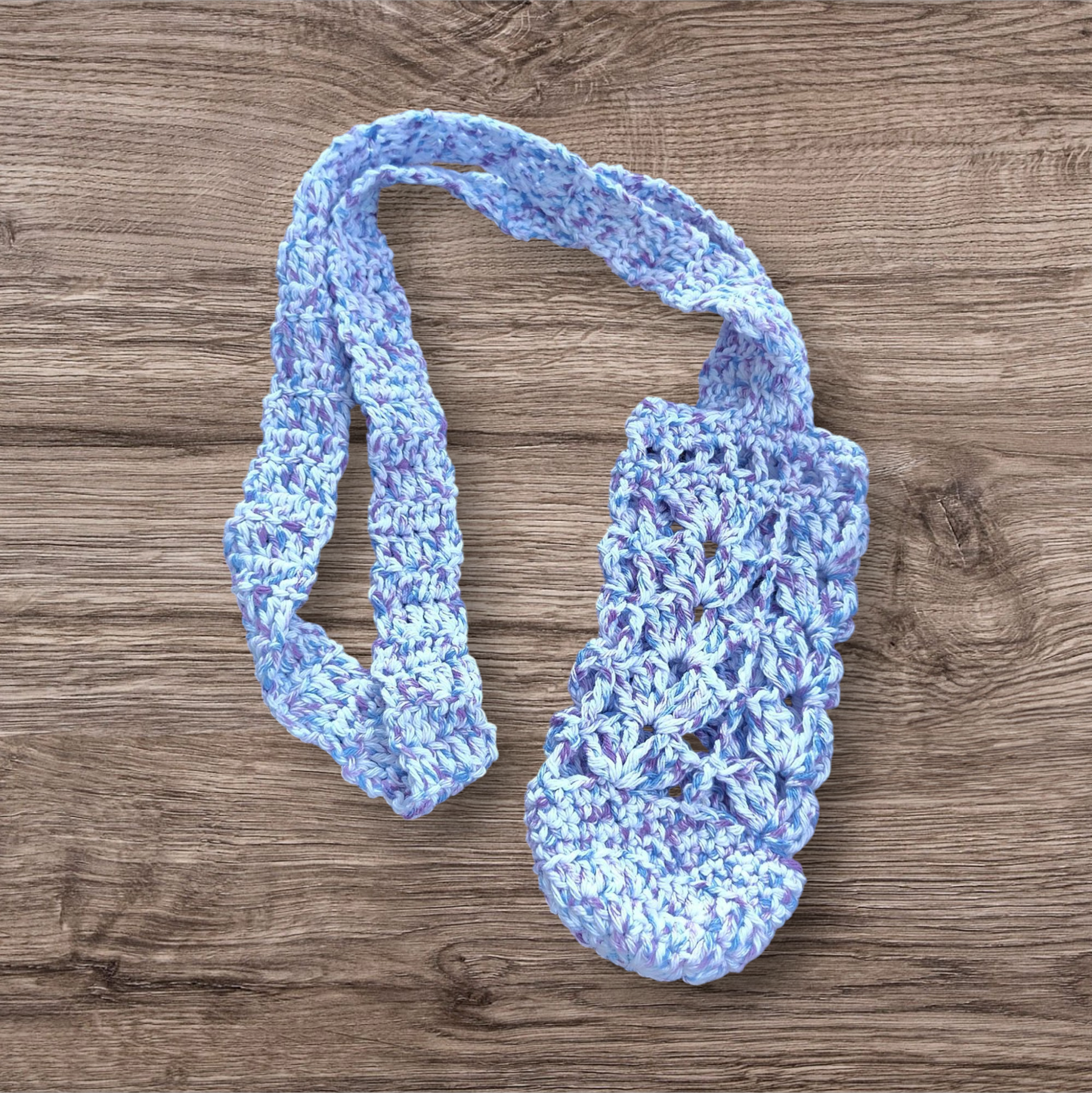 Crocheted Water Bottle Holder - Purple