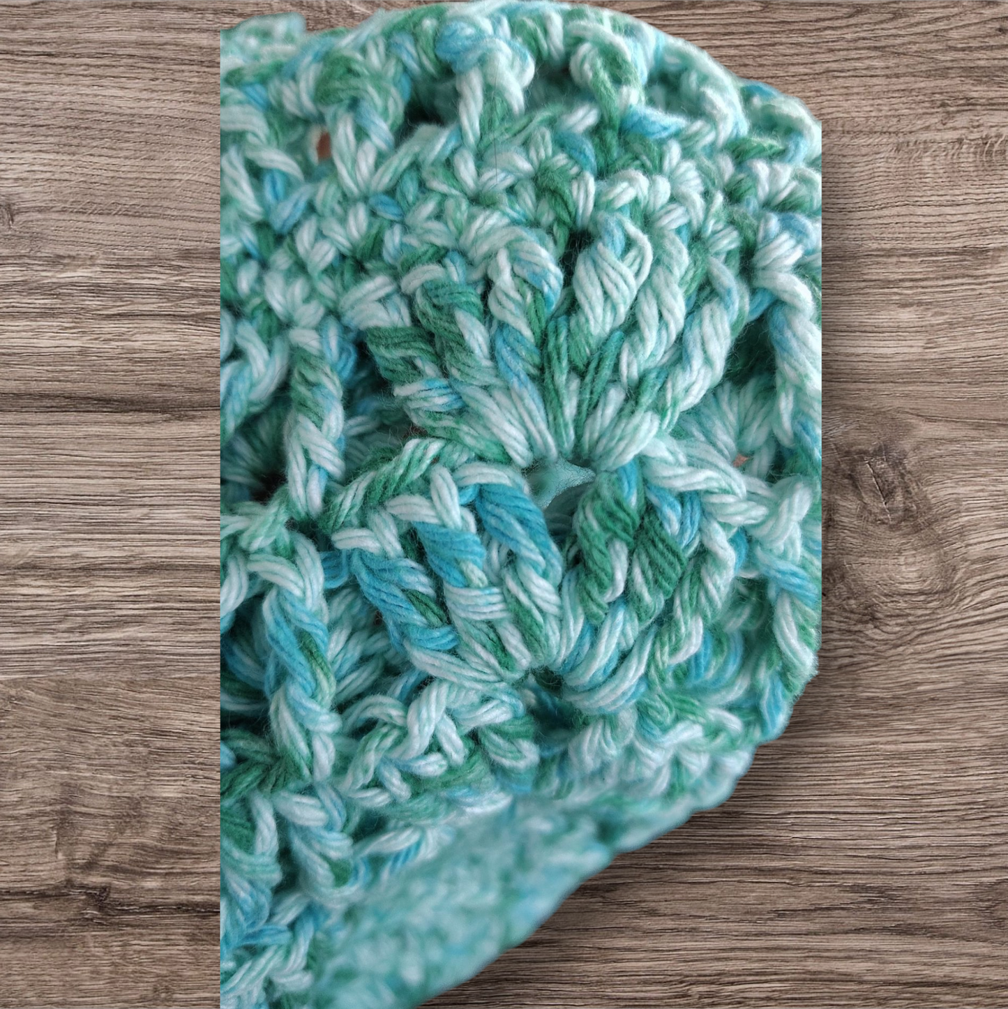 Crocheted Water Bottle Holder - Teal